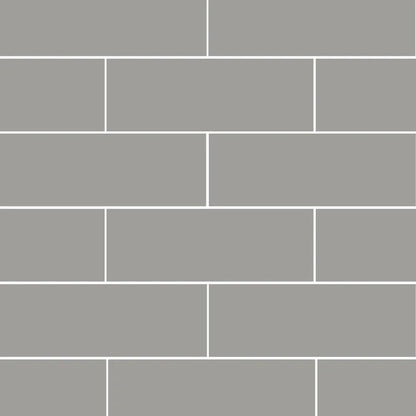 Gris Fonce Glossy Subway Ceramic Tiles 4x12