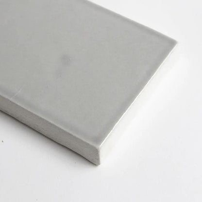Gris Glossy Subway Ceramic Tiles 3x6