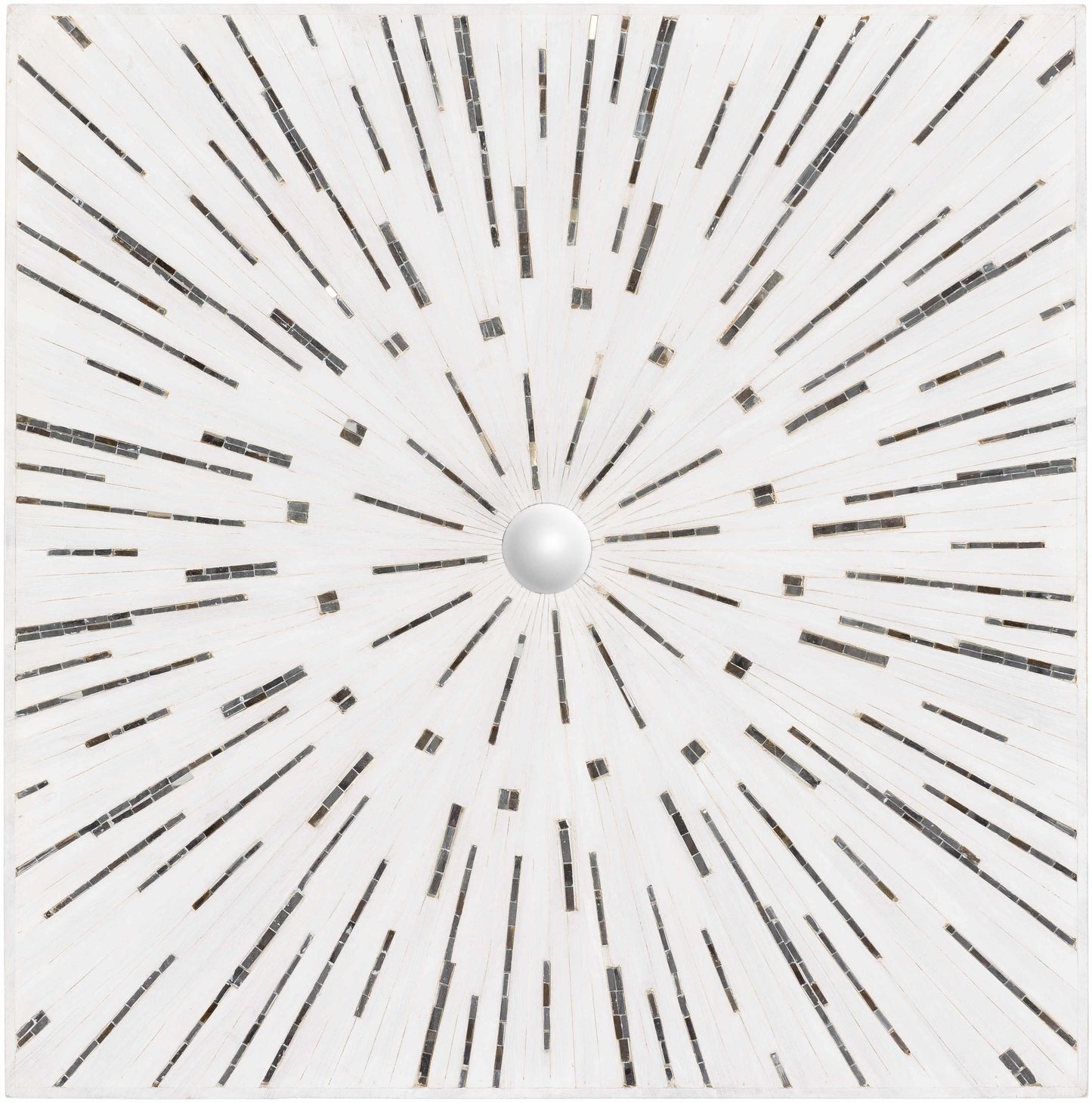 Garnet White Mosaic Starburst Wall Art - Clearance