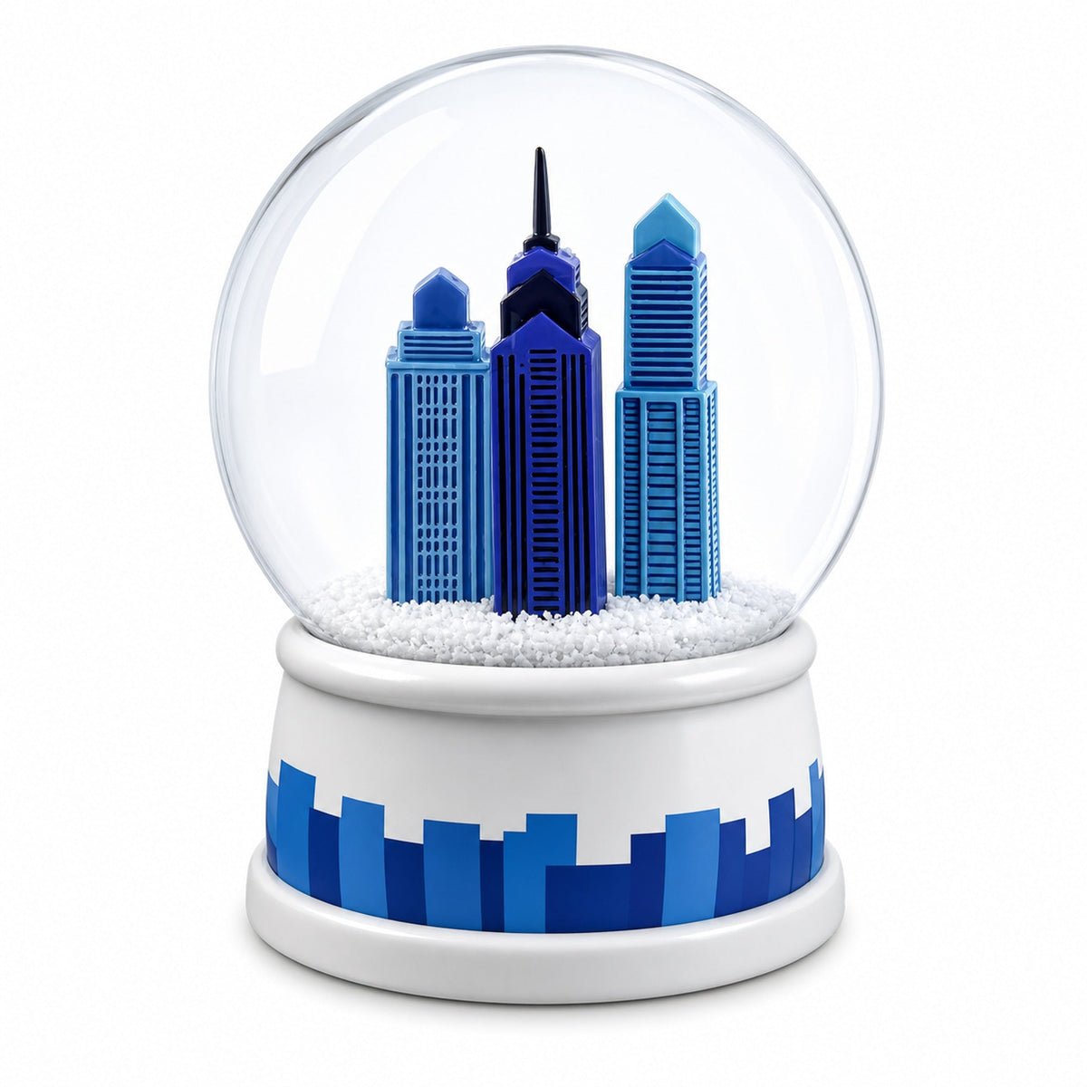 Philadelphia Skyline Glass Water Snow Globe