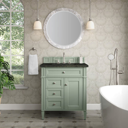 James Martin Brittany 30" Single Bathroom Vanity, Sage Green