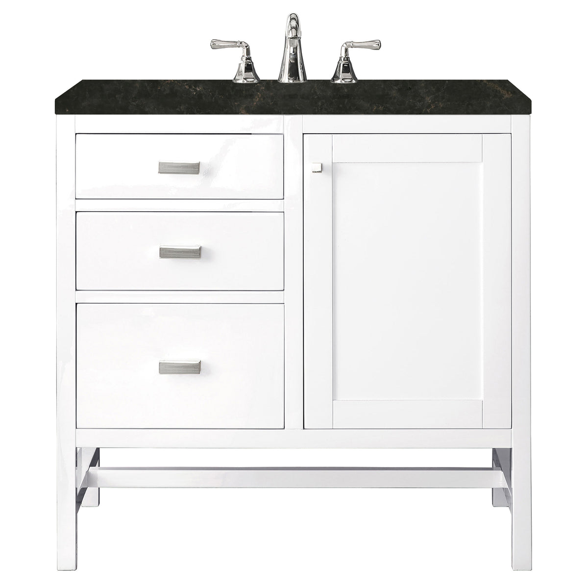 James Martin Addison 36" Single Bathroom Vanity, Glossy White