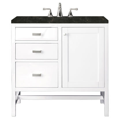 James Martin Addison 36" Single Bathroom Vanity, Glossy White