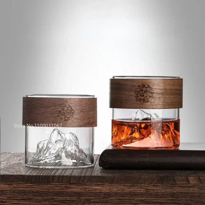 Guanshan hanging ear coffee cup with wood band for kitchen drinkware