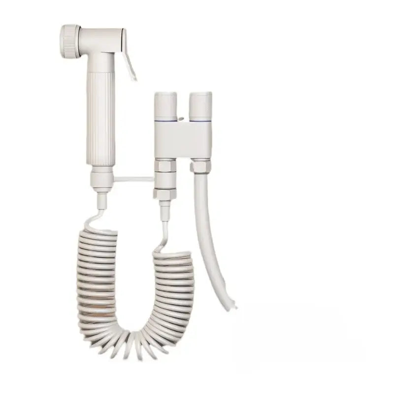 Gunmetal gray copper bidet parts set for bathroom dual nozzle control