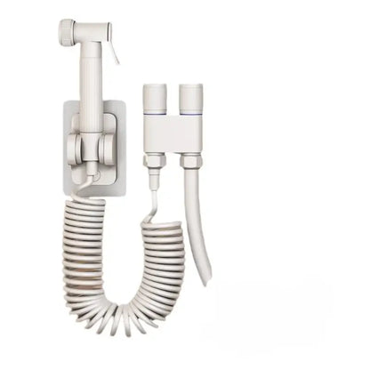Gunmetal gray copper bidet parts set for bathroom dual nozzle control