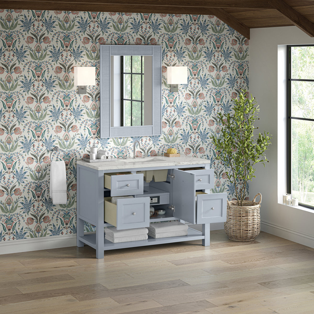 James Martin Breckenridge 48" Single Bathroom Vanity, Serenity Blue