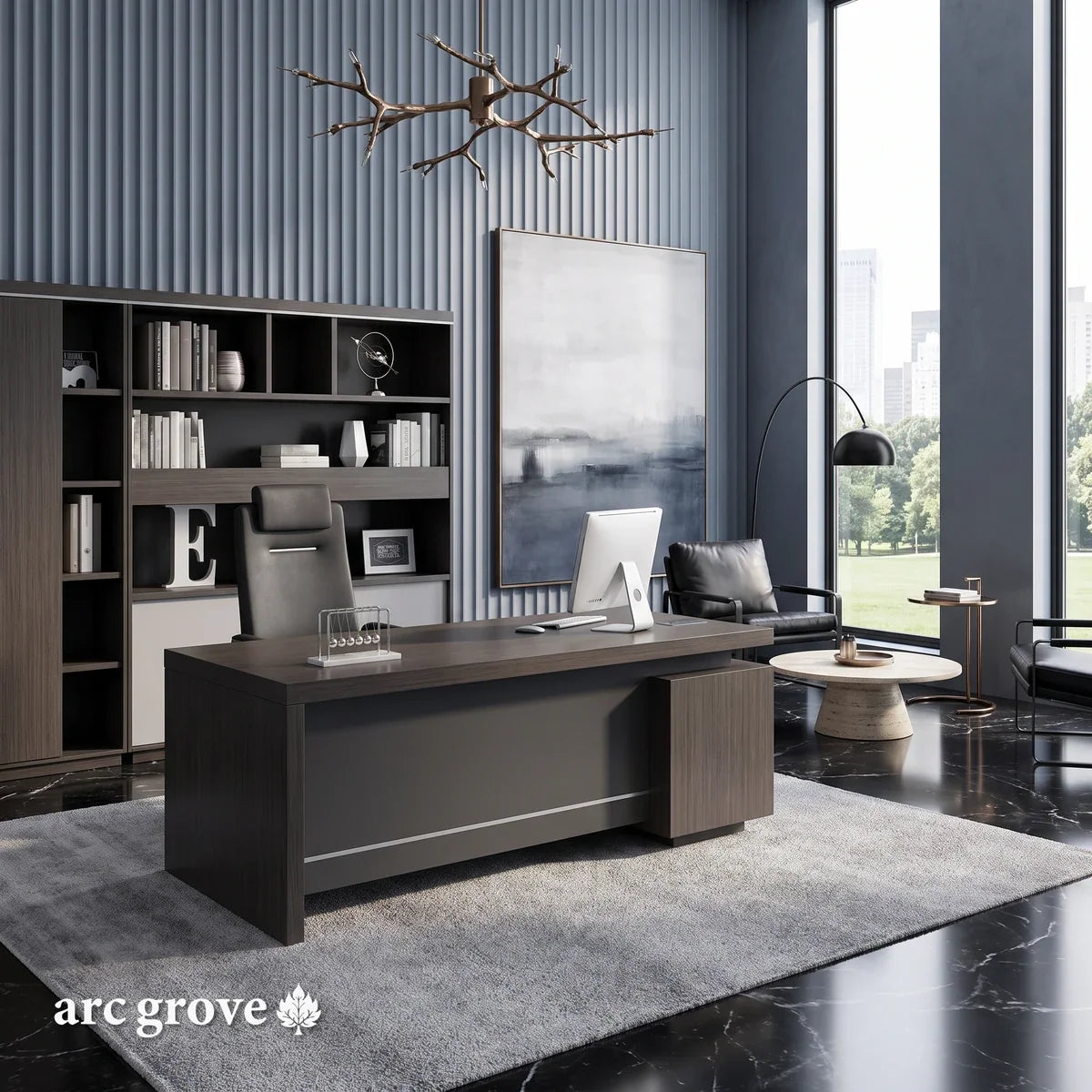Hadley · Modern L-Shaped Executive Desk