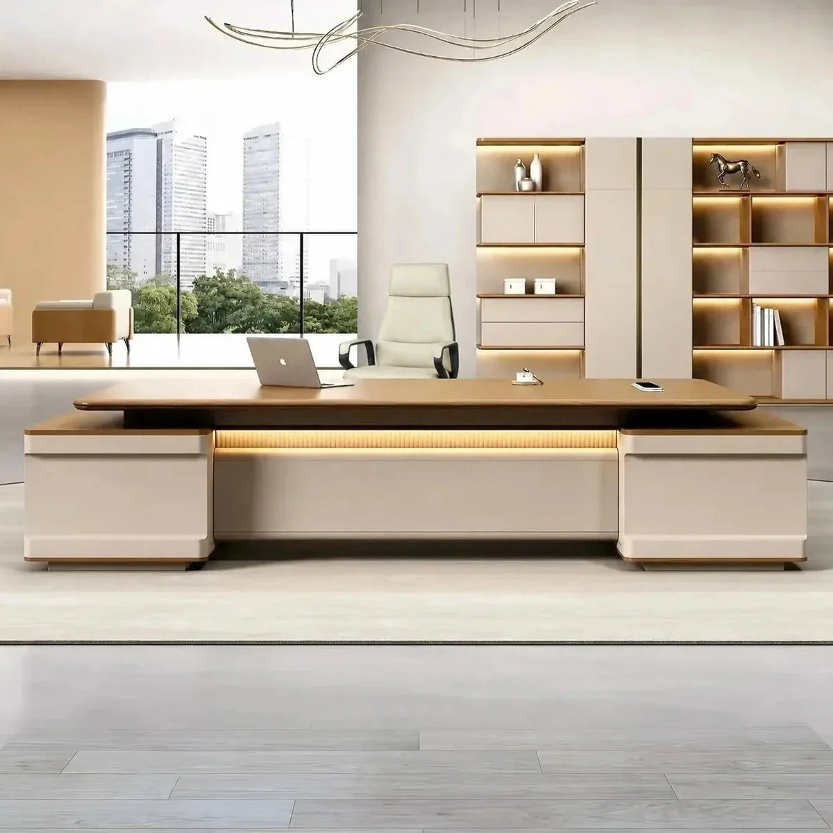 Halsey · Modern L-Shaped Executive Desk