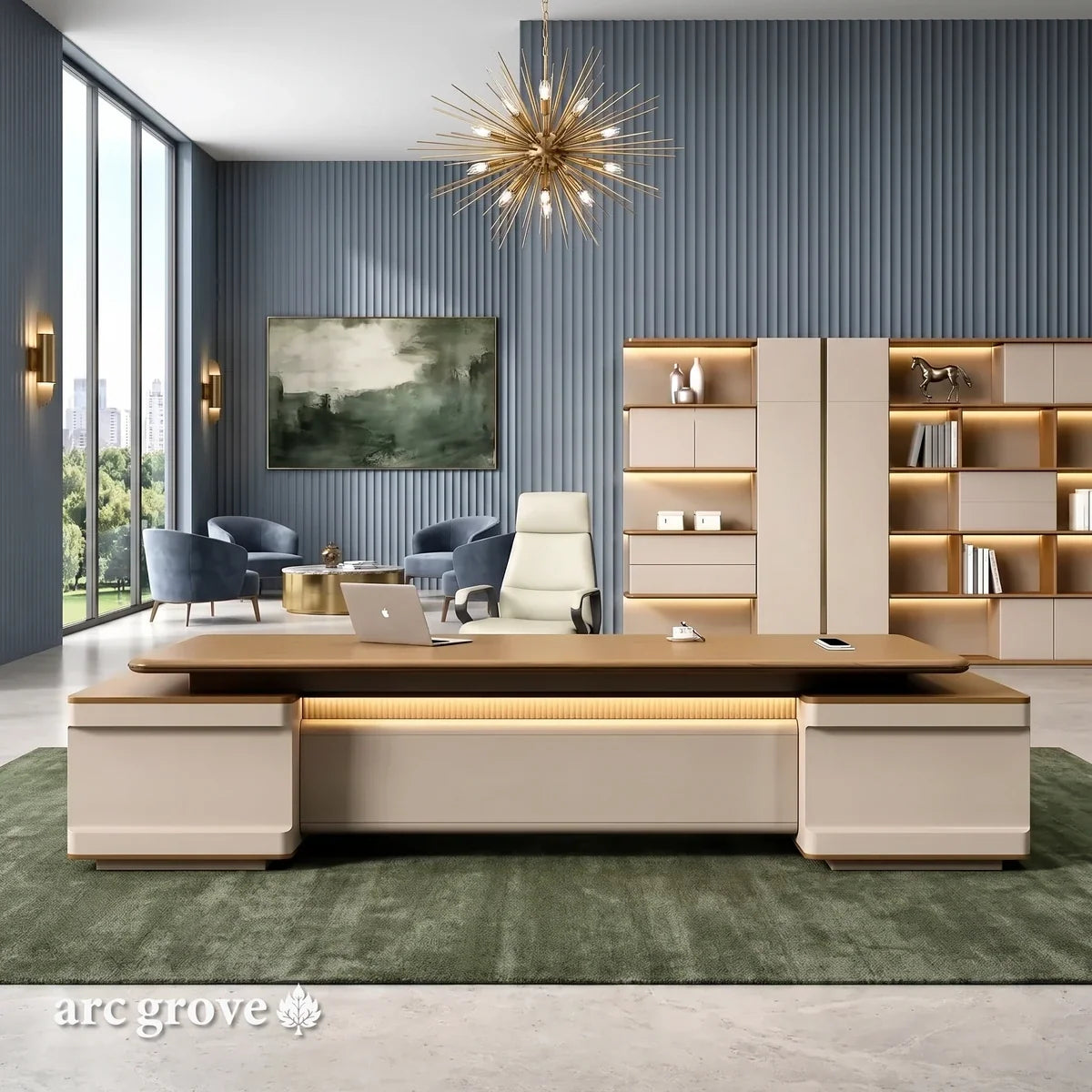 Halsey · Modern L-Shaped Executive Desk