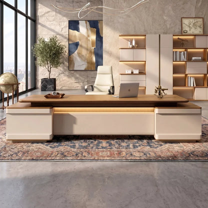 Halsey · Modern L-Shaped Executive Desk