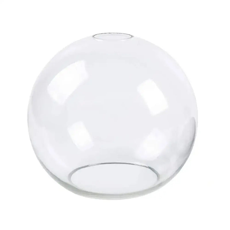 Hand blown clear glass globe lampshade for living room lighting