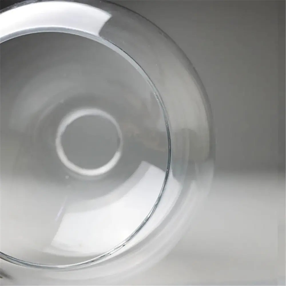 Hand blown clear glass globe lampshade for living room lighting
