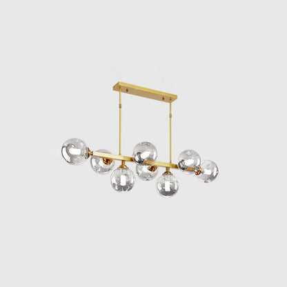 DecorBites™ Hand-Blown Glass Island Pendant Lamp for Restaurant - Modern Dimple Design