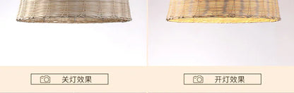 DecorBites™ Hand-Knit Bamboo Pendant Ceiling Light