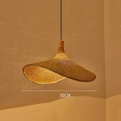 DecorBites™ Hand Knitted Chinese Style Hanging Bamboo Lamps