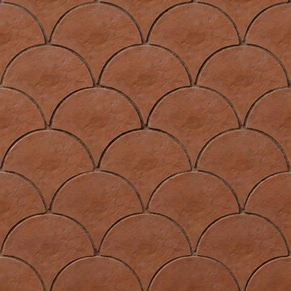 Hand Made Fan Terracotta Tiles 8