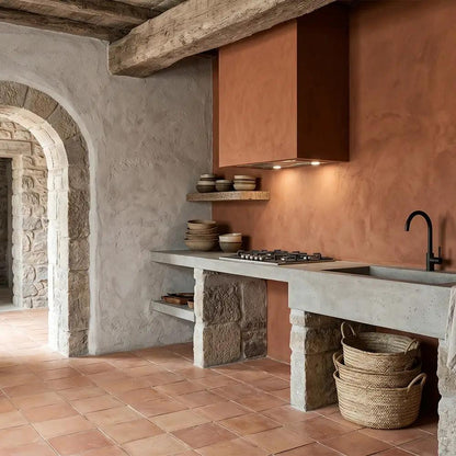 Hand Made Matte Terracotta Tiles 6x6