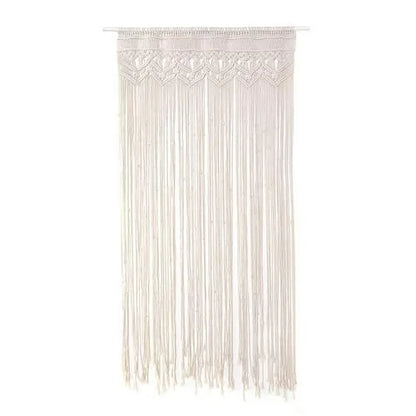 DecorBites™ Hand-woven Macrame Door Curtain Bohemia Wall Hanging Tapestry For Home Window Doorway Bedroom Living Room Wedding Backdrop Decor
