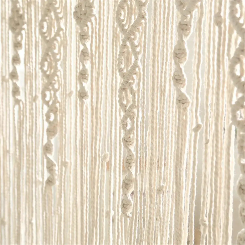 DecorBites™ Hand-woven Macrame Door Curtain Bohemia Wall Hanging Tapestry For Home Window Doorway Bedroom Living Room Wedding Backdrop Decor