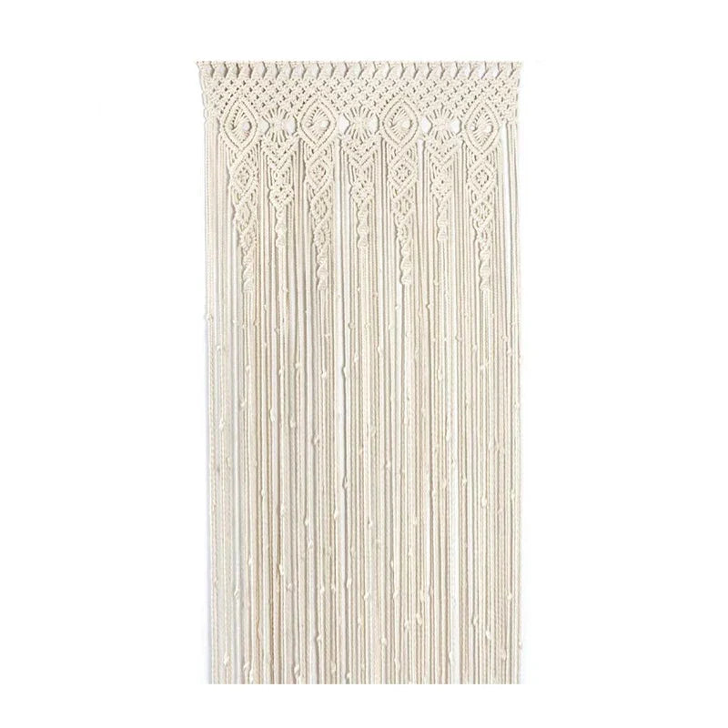 DecorBites™ Hand-woven Macrame Door Curtain Bohemia Wall Hanging Tapestry For Home Window Doorway Bedroom Living Room Wedding Backdrop Decor