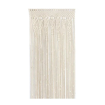DecorBites™ Hand-woven Macrame Door Curtain Bohemia Wall Hanging Tapestry For Home Window Doorway Bedroom Living Room Wedding Backdrop Decor