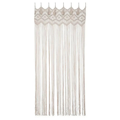 DecorBites™ Hand-woven Macrame Door Curtain Bohemia Wall Hanging Tapestry For Home Window Doorway Bedroom Living Room Wedding Backdrop Decor