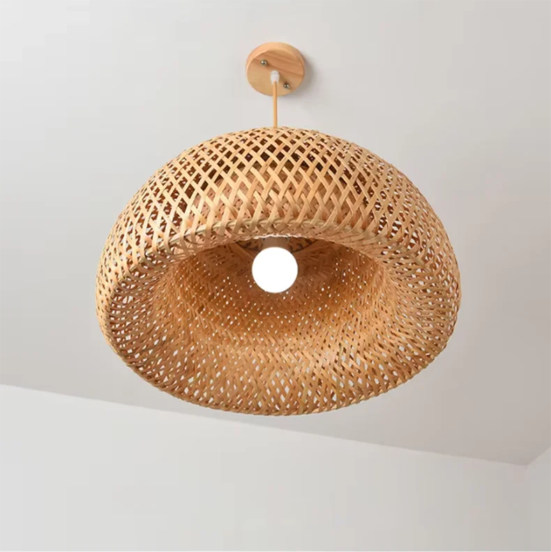 DecorBites™ Handcrafted Chinese Bamboo Pendant Lamp