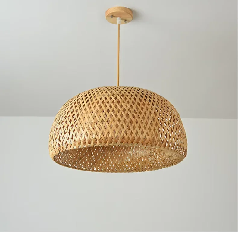 DecorBites™ Handcrafted Chinese Bamboo Pendant Lamp