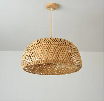 DecorBites™ Handcrafted Chinese Bamboo Pendant Lamp