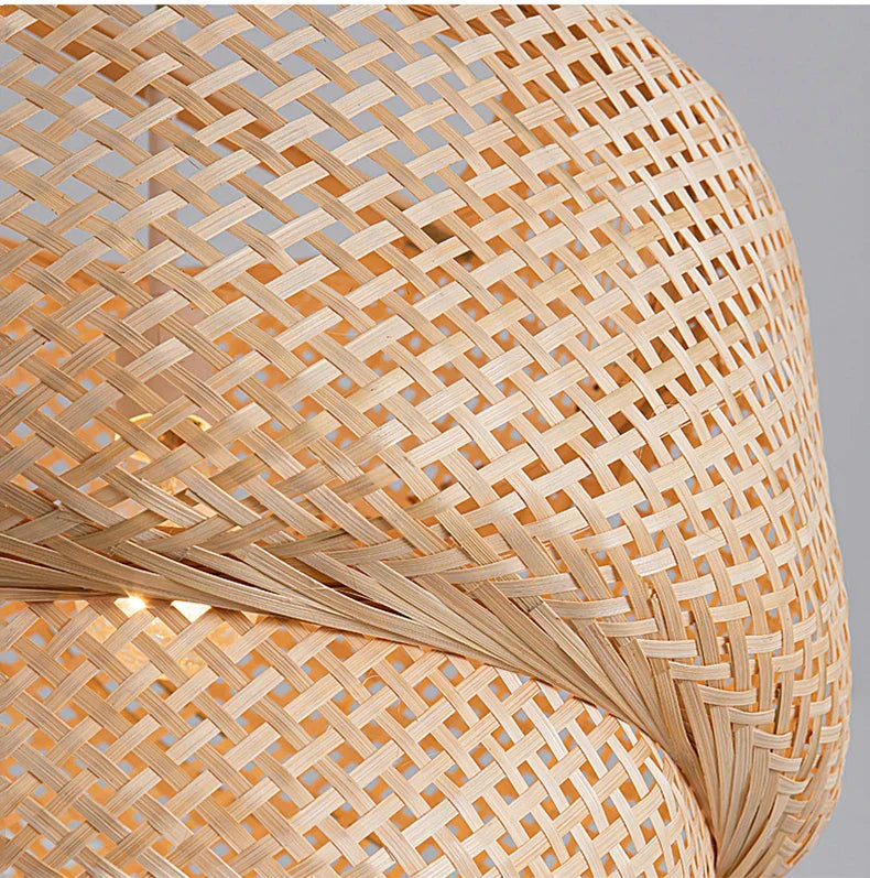DecorBites™ Handcrafted Chinese Bamboo Pendant Lamp
