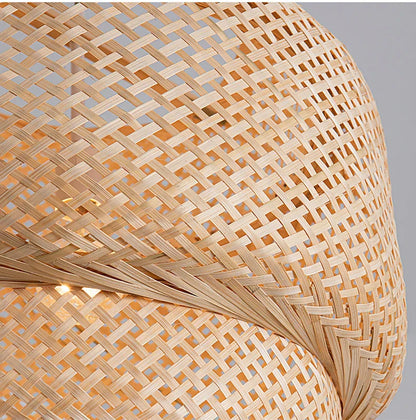 DecorBites™ Handcrafted Chinese Bamboo Pendant Lamp