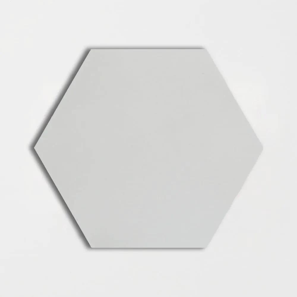 Handmade Bianca Honed Hexagon Cement Tiles 8x8