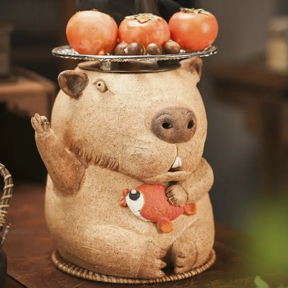 Handmade capybara carbon oven surrounding stove kitchen tea warmer