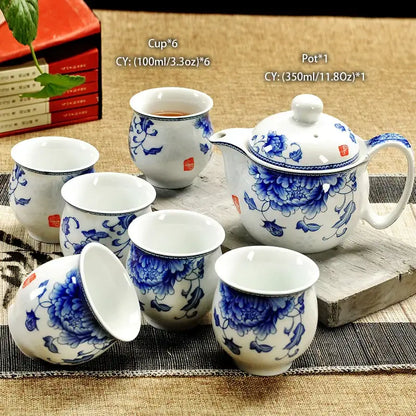 Handmade ceramic kung fu teapot – dining room dragon tea pot