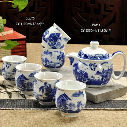 Handmade ceramic kung fu teapot – dining room dragon tea pot