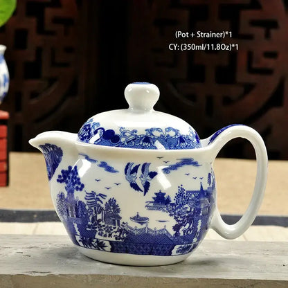 Handmade ceramic kung fu teapot – dining room dragon tea pot