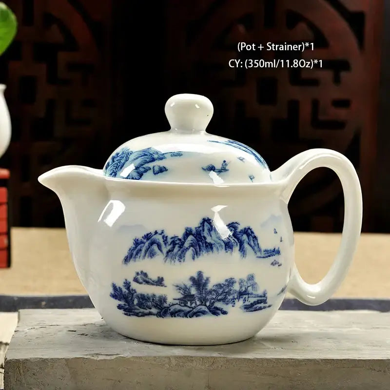 Handmade ceramic kung fu teapot – dining room dragon tea pot