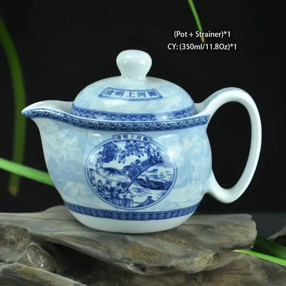 Handmade ceramic kung fu teapot – dining room dragon tea pot