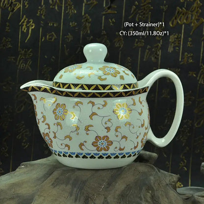 Handmade ceramic kung fu teapot – dining room dragon tea pot