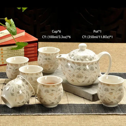 Handmade ceramic kung fu teapot – dining room dragon tea pot