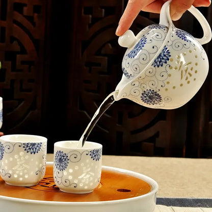 Handmade ceramic kung fu teapot – dining room dragon tea pot