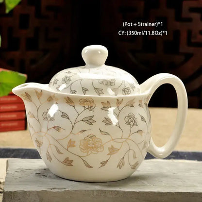 Handmade ceramic kung fu teapot – dining room dragon tea pot