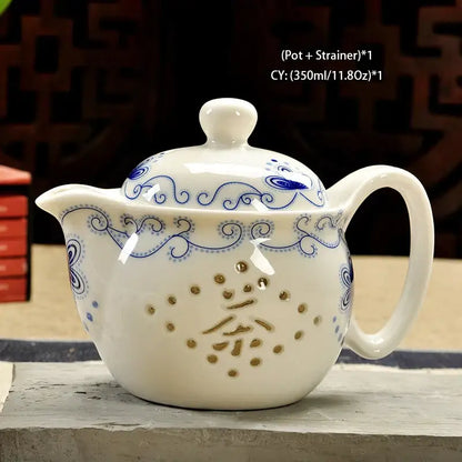 Handmade ceramic kung fu teapot – dining room dragon tea pot