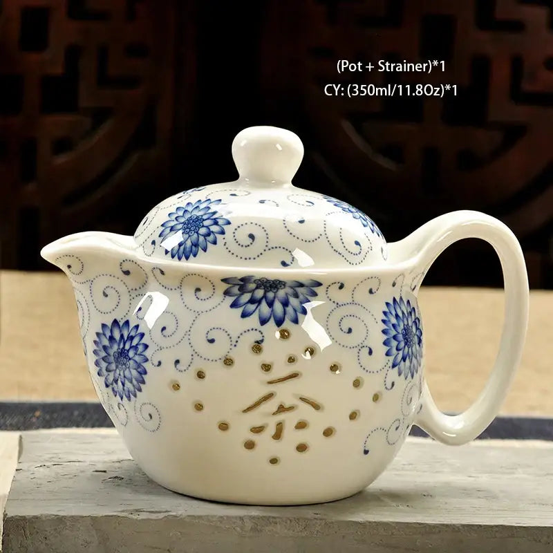Handmade ceramic kung fu teapot – dining room dragon tea pot