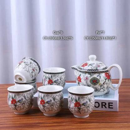 Handmade ceramic kung fu teapot – dining room dragon tea pot