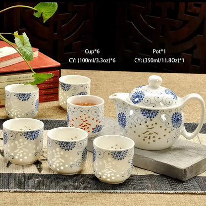 Handmade ceramic kung fu teapot – dining room dragon tea pot