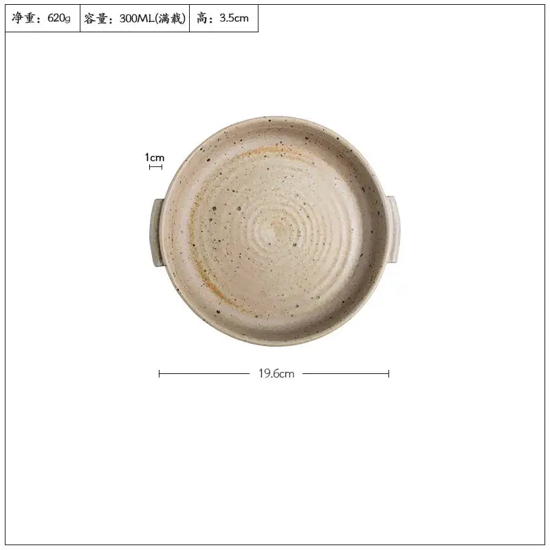 Handmade ceramic sushi plate set in speckled gray for dining room