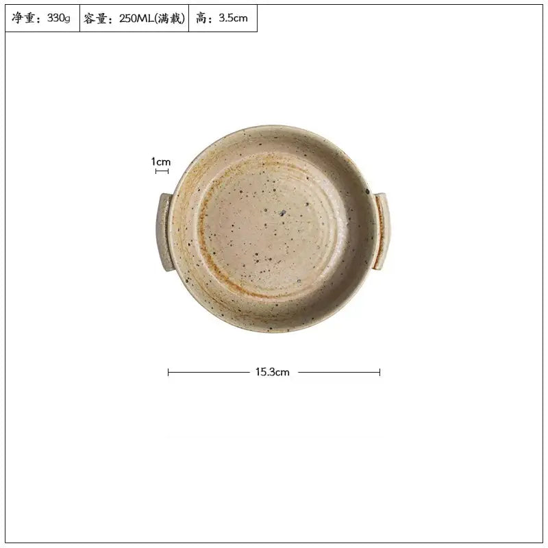 Handmade ceramic sushi plate set in speckled gray for dining room