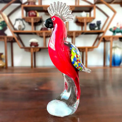 Handmade colorful crystal sika deer figurine living room glass decor